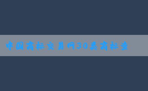 中國(guó)商標(biāo)交易網(wǎng)30類商標(biāo)查的定義、方法及作用