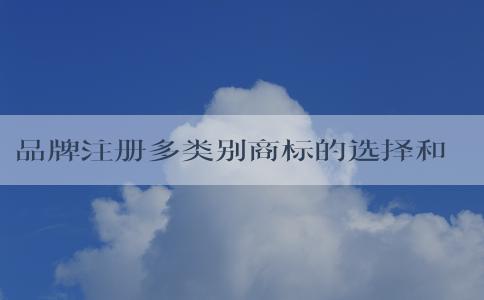 品牌注冊(cè)多類別商標(biāo)的選擇和注冊(cè)方法