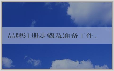 品牌注冊步驟及準備工作、商標評估條件