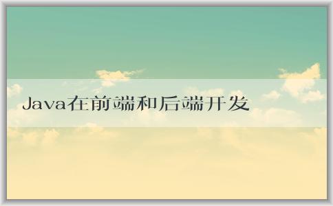 Java在前端和后端開發(fā)中的作用及其**？